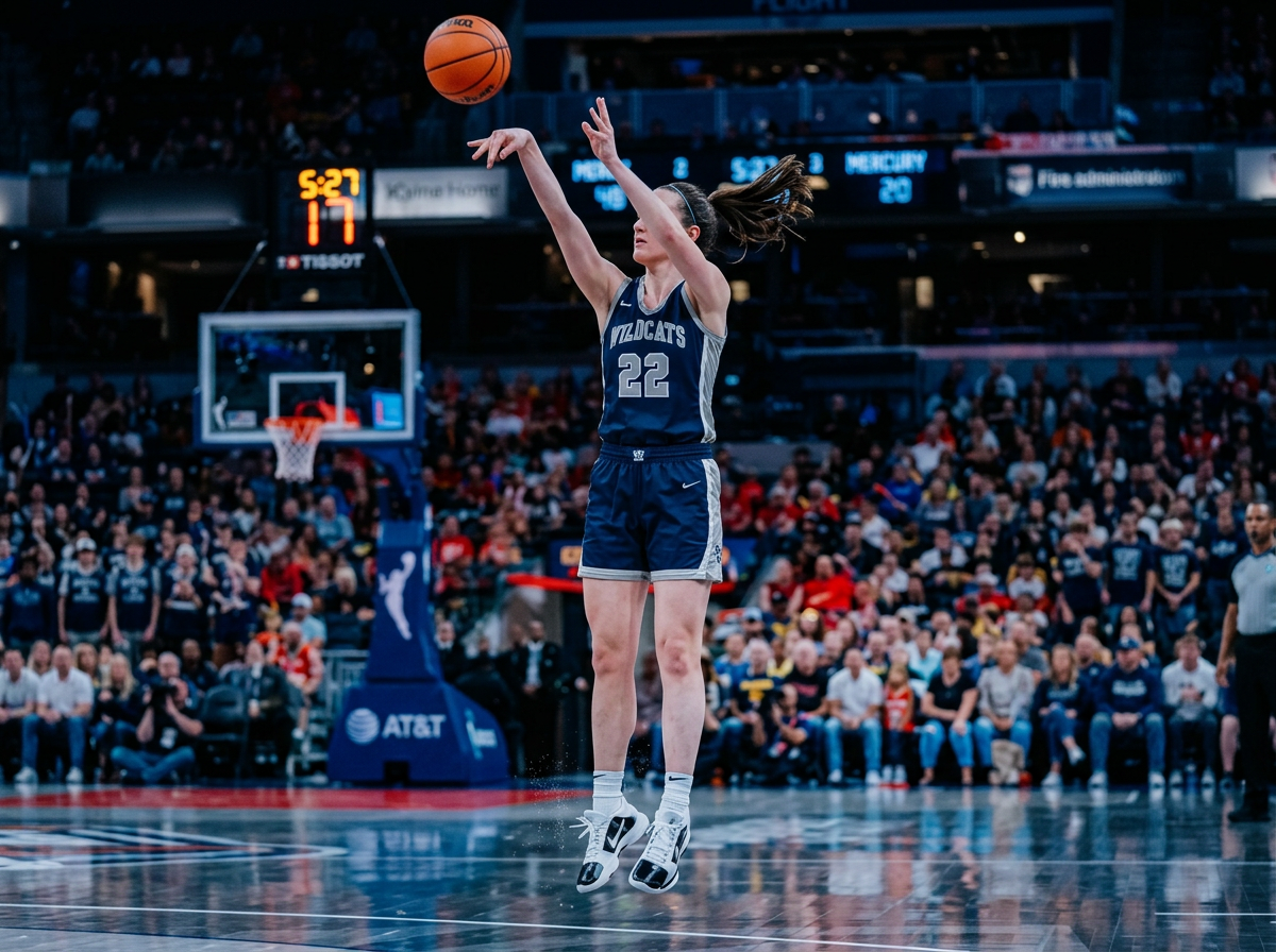 Female basketball player shooting form silhouette